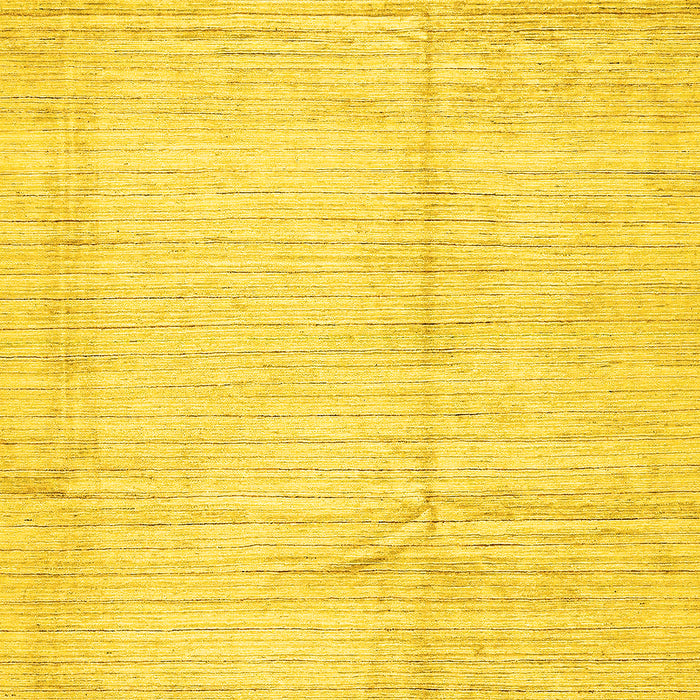 Machine Washable Solid Yellow Modern Rug, wshabs467yw