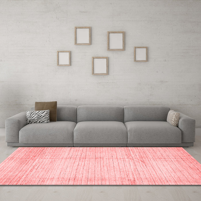 Modern Red Washable Rugs