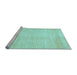 Sideview of Machine Washable Solid Light Blue Modern Rug, wshabs467lblu