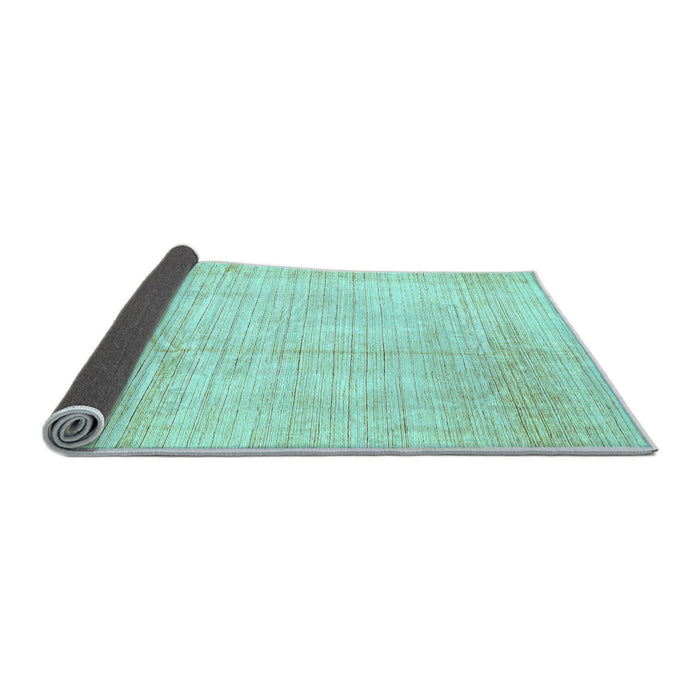 Sideview of Solid Light Blue Modern Rug, abs467lblu