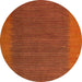 Round Abstract Red Modern Rug, abs4680