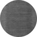 Round Machine Washable Abstract Gray Modern Rug, wshabs4680gry