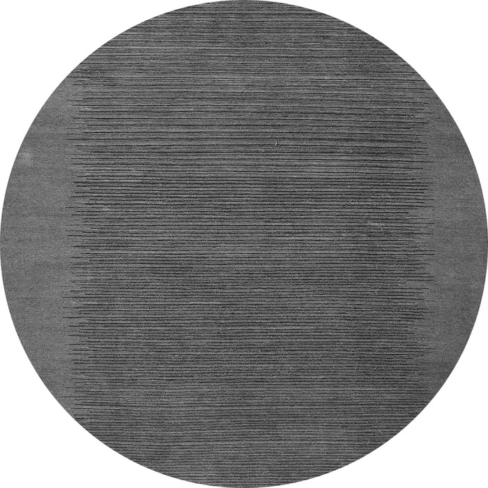 Round Abstract Gray Modern Rug, abs4680gry
