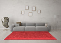 Machine Washable Abstract Red Modern Rug, wshabs4680red