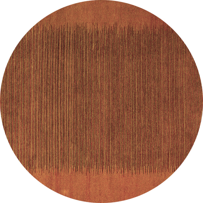 Round Abstract Brown Modern Rug, abs4680brn