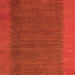 Square Abstract Orange Modern Rug, abs4680org