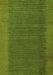 Machine Washable Abstract Green Modern Area Rugs, wshabs4680grn