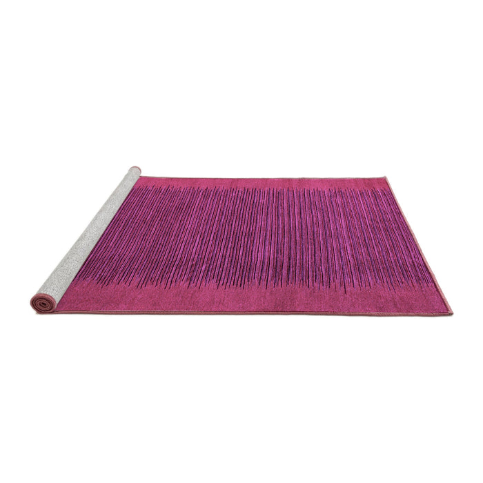 Sideview of Machine Washable Abstract Purple Modern Area Rugs, wshabs4680pur