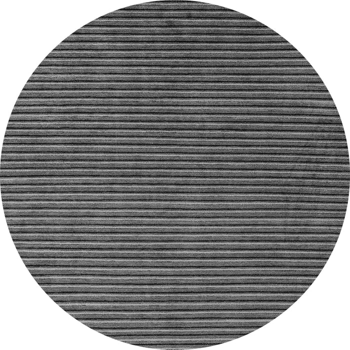 Round Abstract Gray Modern Rug, abs4681gry