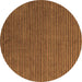 Round Abstract Brown Modern Rug, abs4681brn