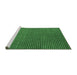 Sideview of Machine Washable Abstract Emerald Green Modern Area Rugs, wshabs4681emgrn