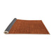 Sideview of Abstract Orange Modern Rug, abs4681org