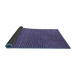 Sideview of Abstract Blue Modern Rug, abs4681blu
