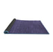 Sideview of Abstract Blue Modern Rug, abs4681blu