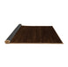 Sideview of Abstract Bakers Brown Modern Rug, abs4682