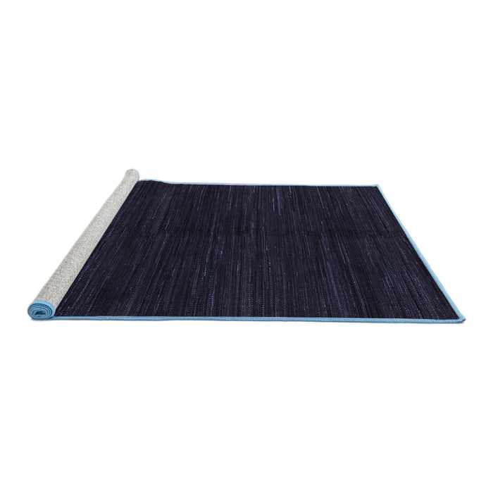 Sideview of Machine Washable Abstract Blue Modern Rug, wshabs4682blu