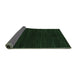 Sideview of Abstract Emerald Green Modern Rug, abs4682emgrn