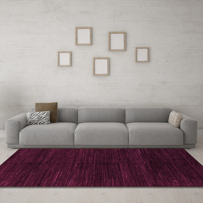Machine Washable Abstract Pink Modern Rug in a Living Room, wshabs4682pnk