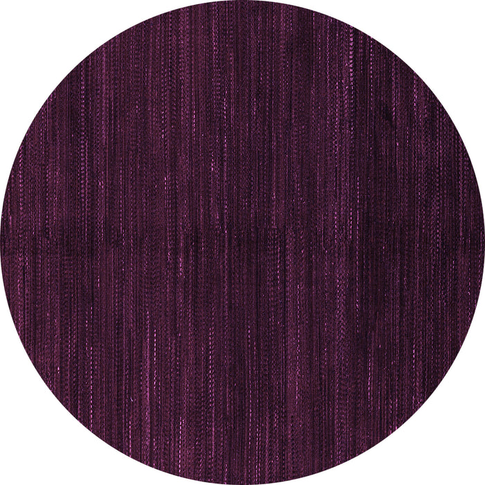 Round Machine Washable Abstract Purple Modern Area Rugs, wshabs4682pur