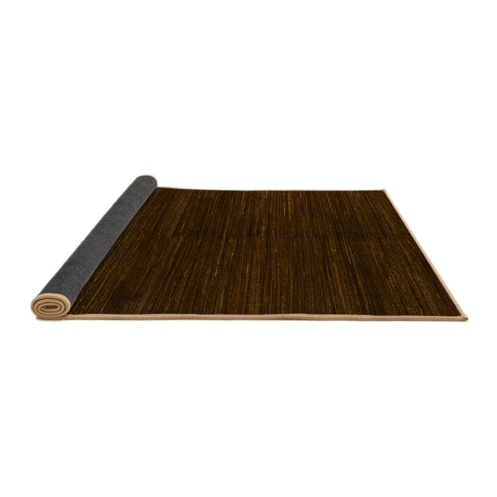 Sideview of Abstract Yellow Modern Rug, abs4682yw