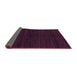 Sideview of Abstract Purple Modern Rug, abs4682pur