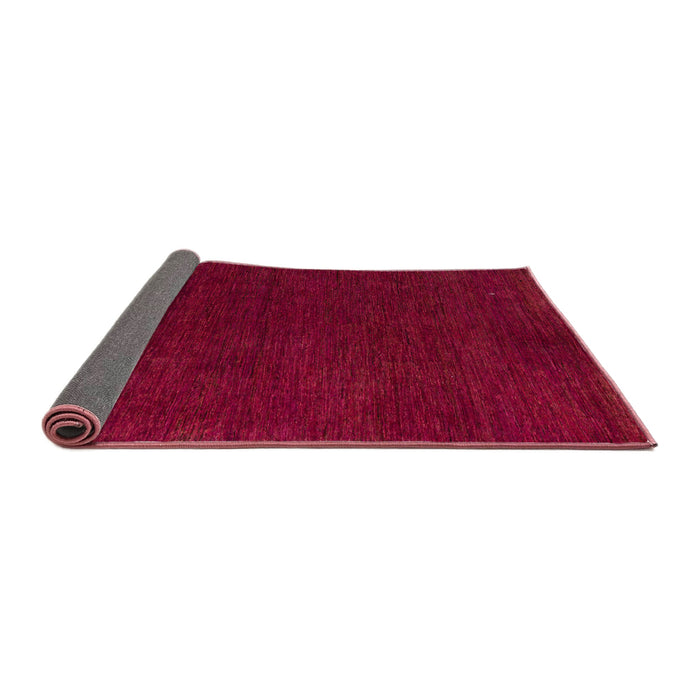 Sideview of Abstract Crimson Red Modern Rug, abs4683