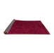 Sideview of Abstract Crimson Red Modern Rug, abs4683