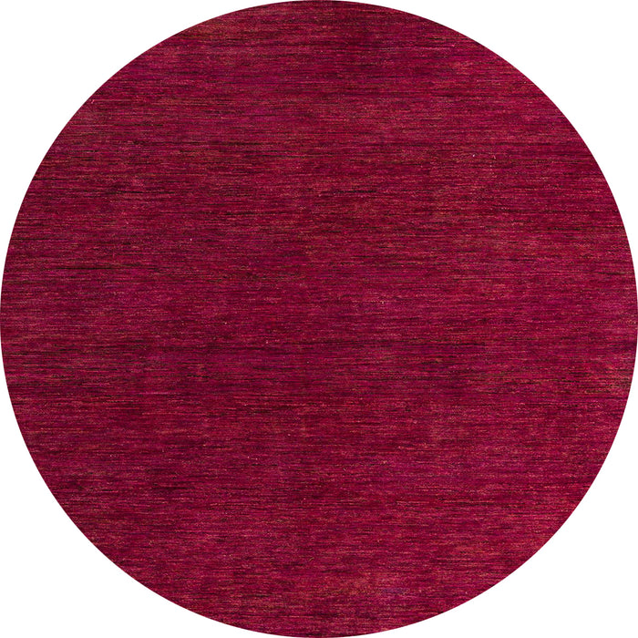 Round Machine Washable Abstract Crimson Red Rug, wshabs4683