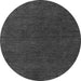 Round Abstract Gray Modern Rug, abs4683gry