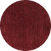 Round Machine Washable Abstract Brown Modern Rug, wshabs4683brn