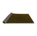 Sideview of Abstract Green Modern Rug, abs4683grn