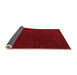 Sideview of Abstract Orange Modern Rug, abs4683org