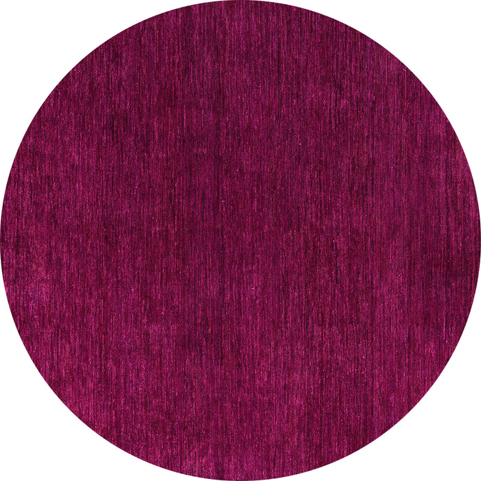 Round Machine Washable Abstract Pink Modern Rug, wshabs4683pnk
