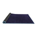 Sideview of Abstract Blue Modern Rug, abs4683blu