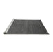 Sideview of Machine Washable Abstract Gray Modern Rug, wshabs4684gry