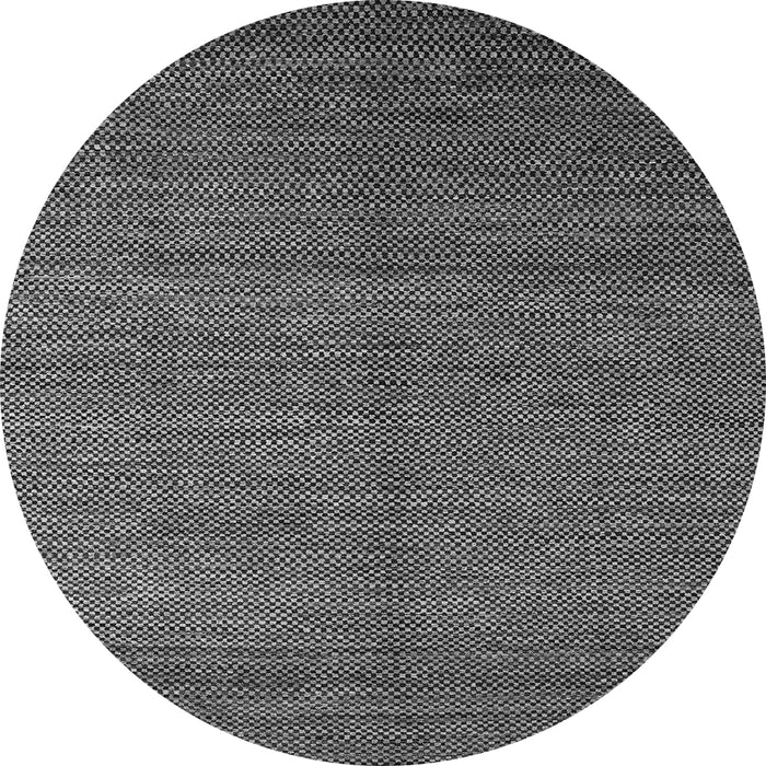 Round Abstract Gray Modern Rug, abs4684gry