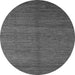 Round Abstract Gray Modern Rug, abs4684gry