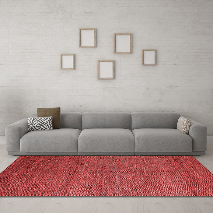 Modern Red Washable Rugs