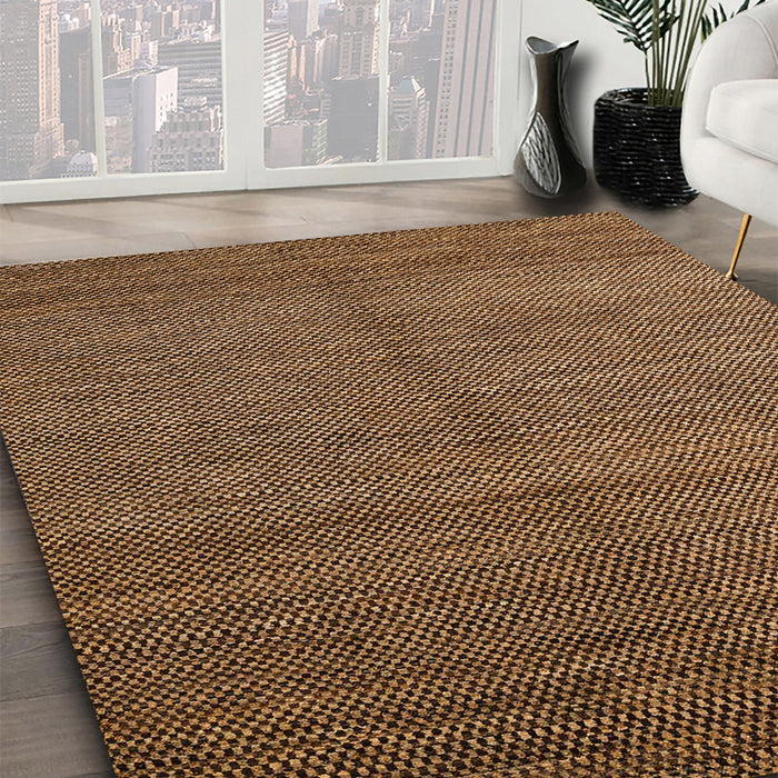 Abstract Red Modern Rug in Family Room, abs4684