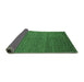 Sideview of Abstract Emerald Green Modern Rug, abs4684emgrn