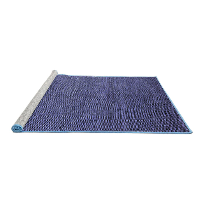 Sideview of Machine Washable Abstract Blue Modern Rug, wshabs4684blu