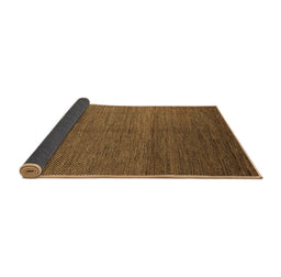Sideview of Abstract Brown Modern Rug, abs4684brn
