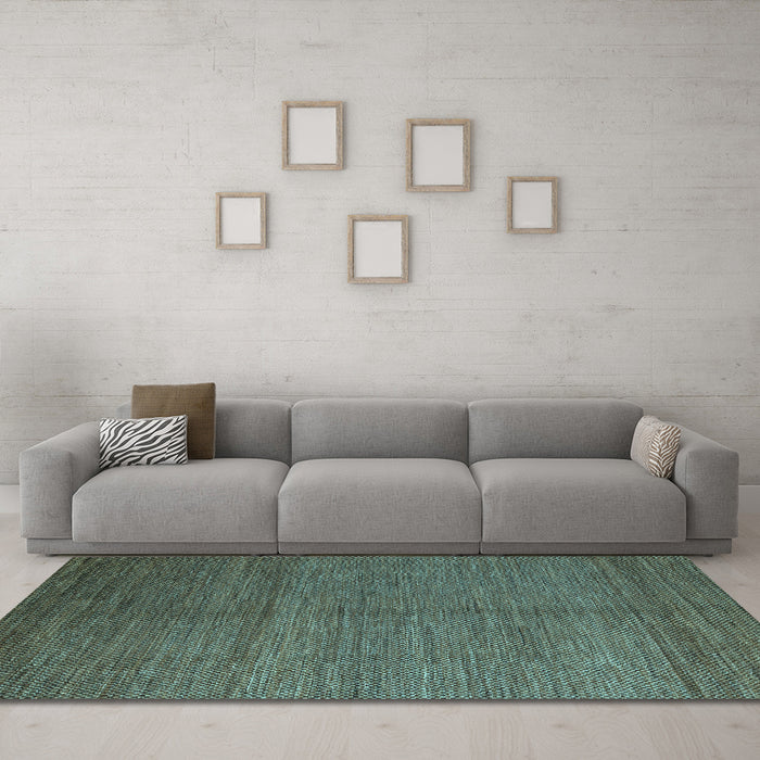 Machine Washable Abstract Light Blue Modern Rug in a Living Room, wshabs4684lblu