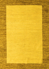 Solid Yellow Modern Rug, abs4685yw