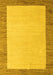 Solid Yellow Modern Rug, abs4685yw