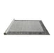 Sideview of Machine Washable Solid Gray Modern Rug, wshabs4685gry