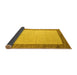 Sideview of Solid Yellow Modern Rug, abs4685yw