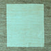 Square Solid Light Blue Modern Rug, abs4685lblu