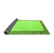 Sideview of Solid Green Modern Rug, abs4685grn