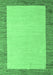 Machine Washable Solid Emerald Green Modern Area Rugs, wshabs4685emgrn